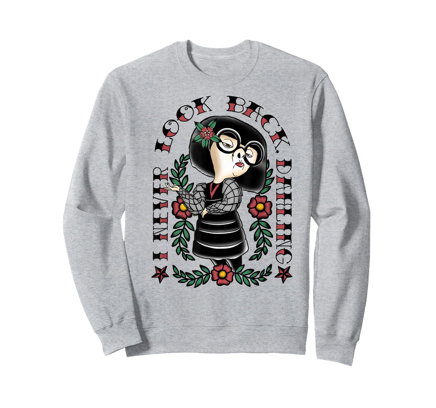 Disney Pixar The Incredibles Edna Never Look Back Tattoo T-Shirt