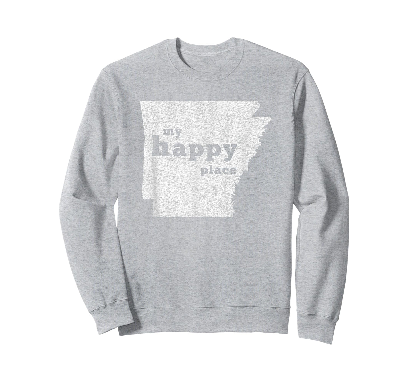 Arkansas T-Shirt Distressed My Happy Place Tee T-Shirt
