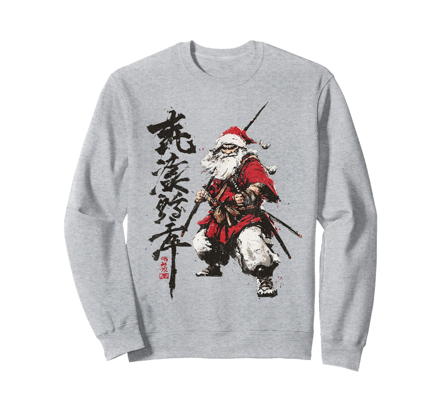 Japanese Santa Samurai Ukiyo-e Christmas T-Shirt