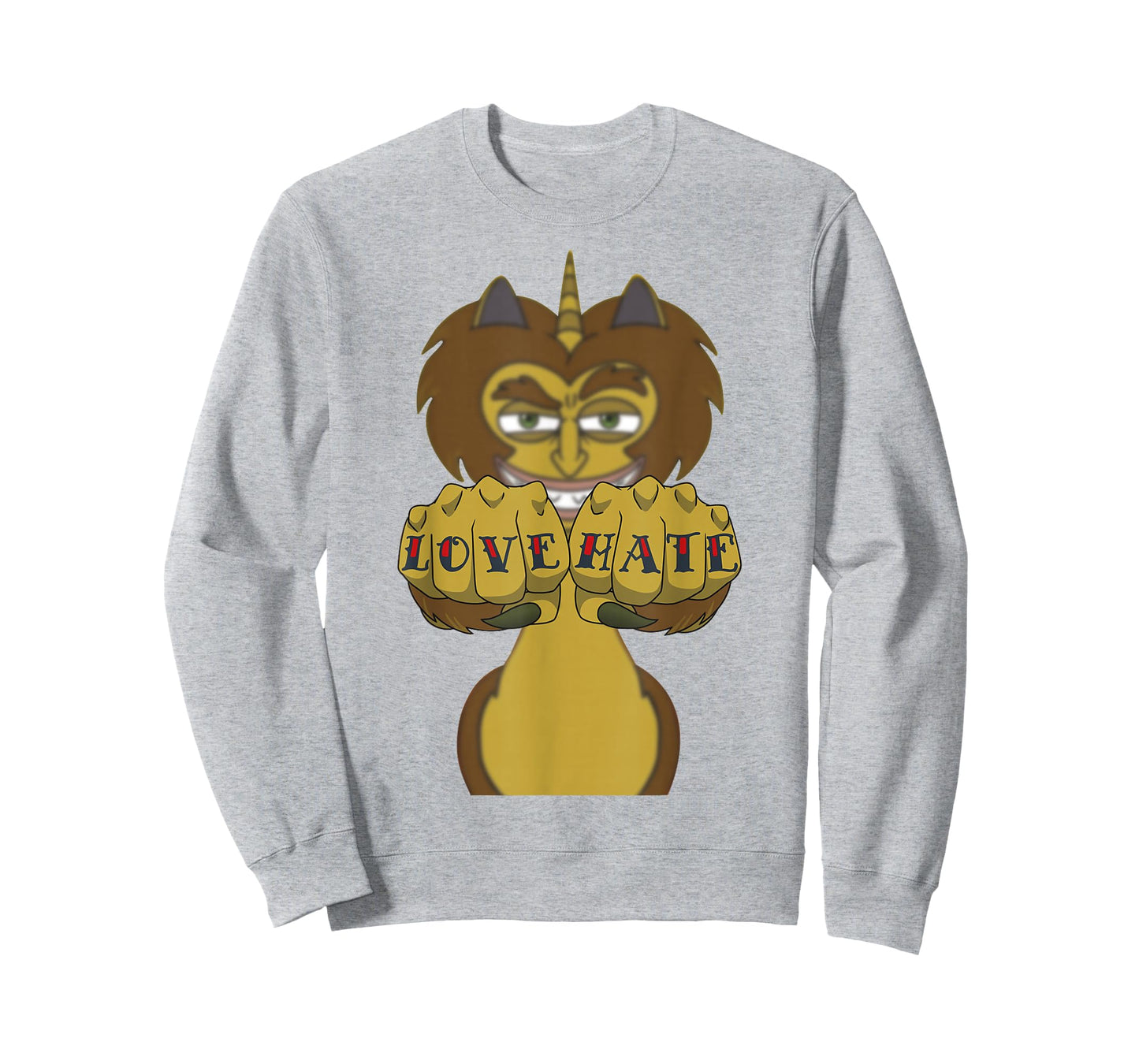 Big Mouth Maury The Hormones Monster Love Hate Fists T-Shirt