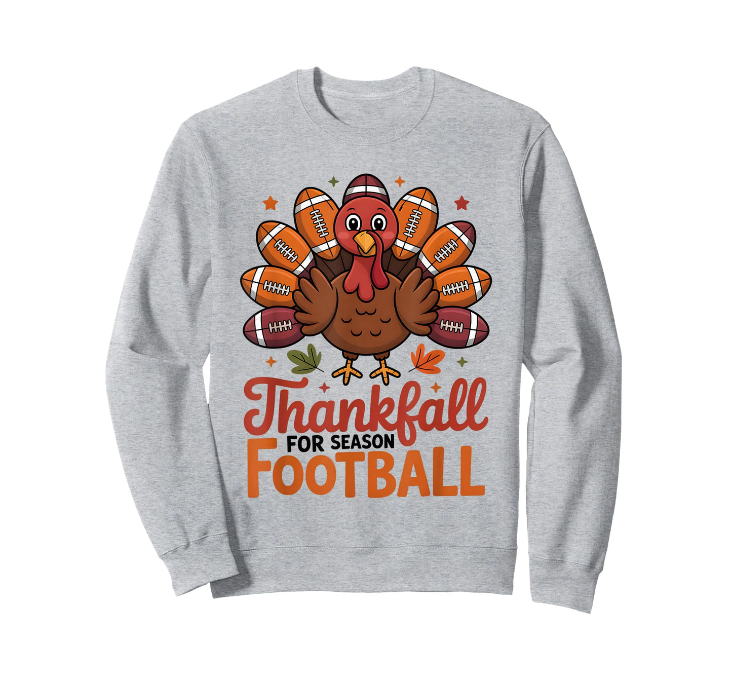 Thankful Football Turkey Thanksgiving Fall Boys Men Women T-Shirt