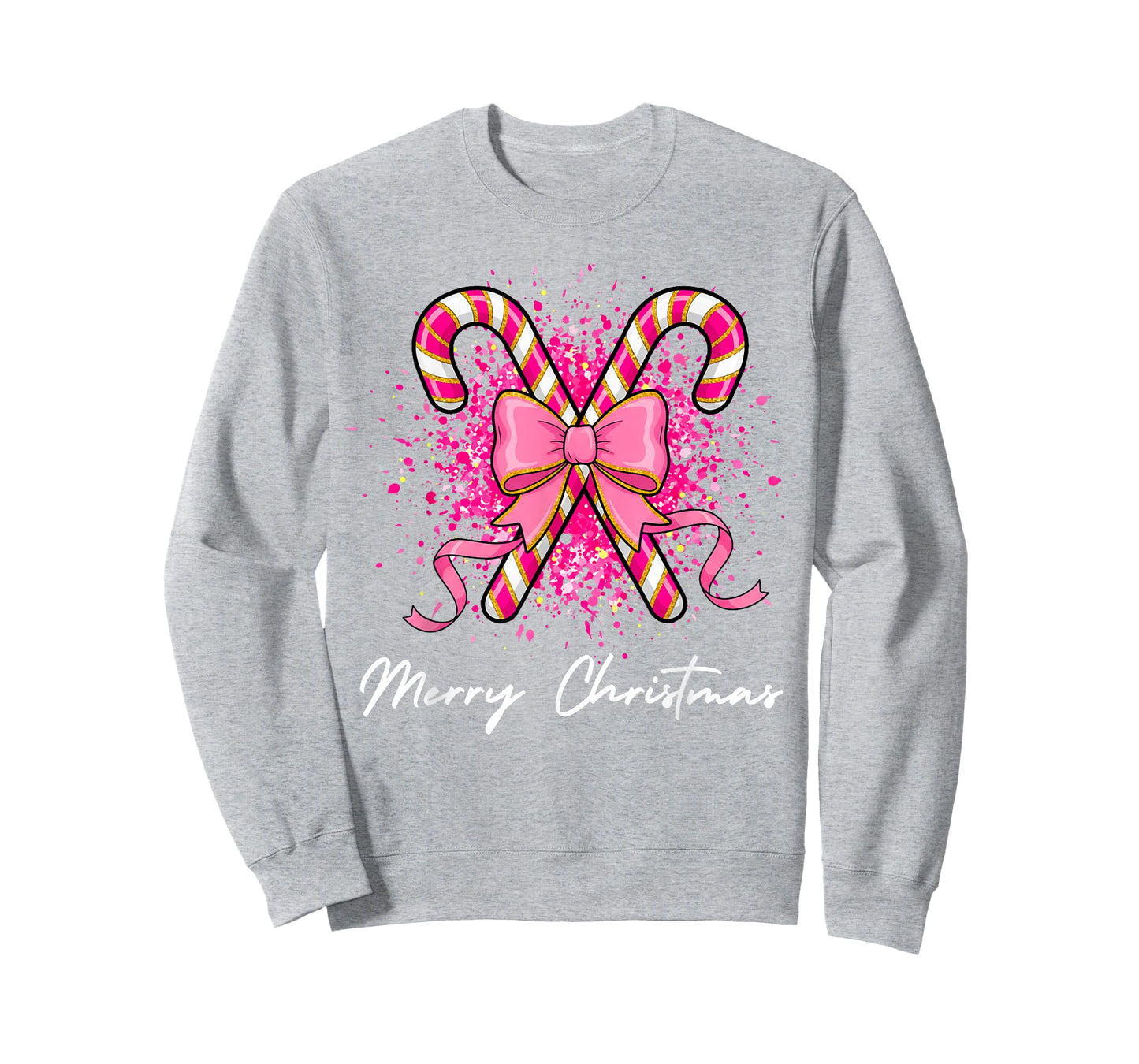 Christmas Pink Bow Croquette Candy Toddler Girls Teens Women T-Shirt