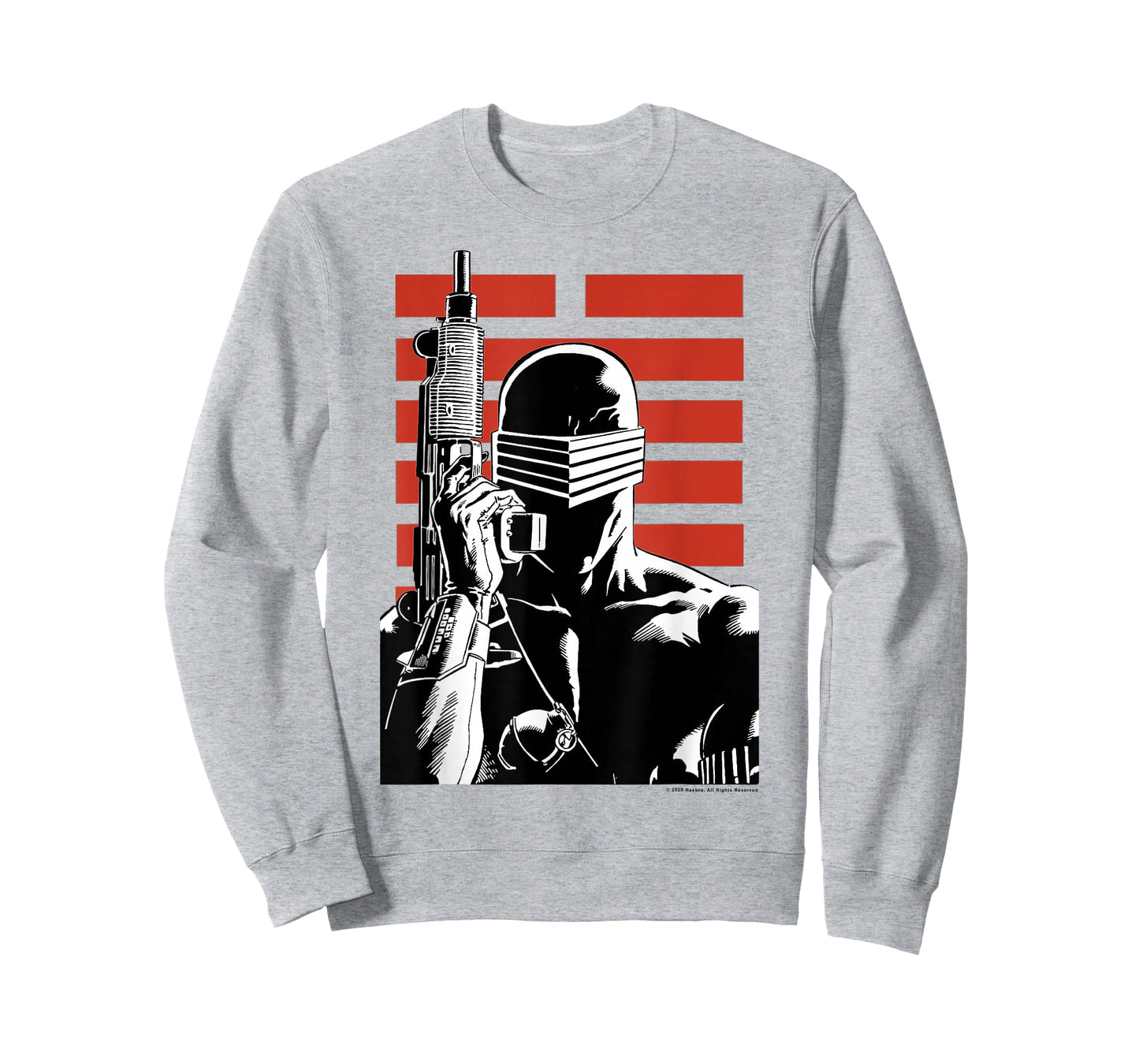 G.I. Joe Snake Eyes Retro Red Stripe Portrait T-Shirt