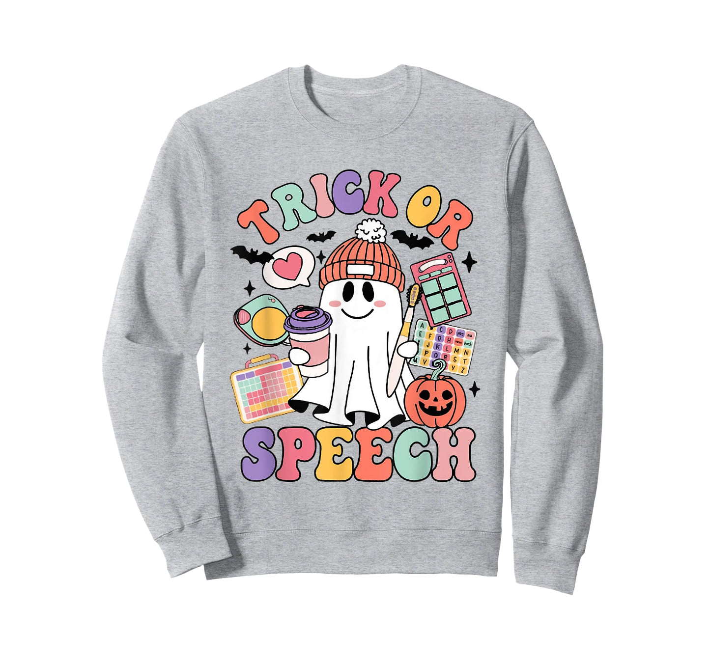 Retro Trick or Speech Therapy Ghost Speech Therapist Student T-Shirt