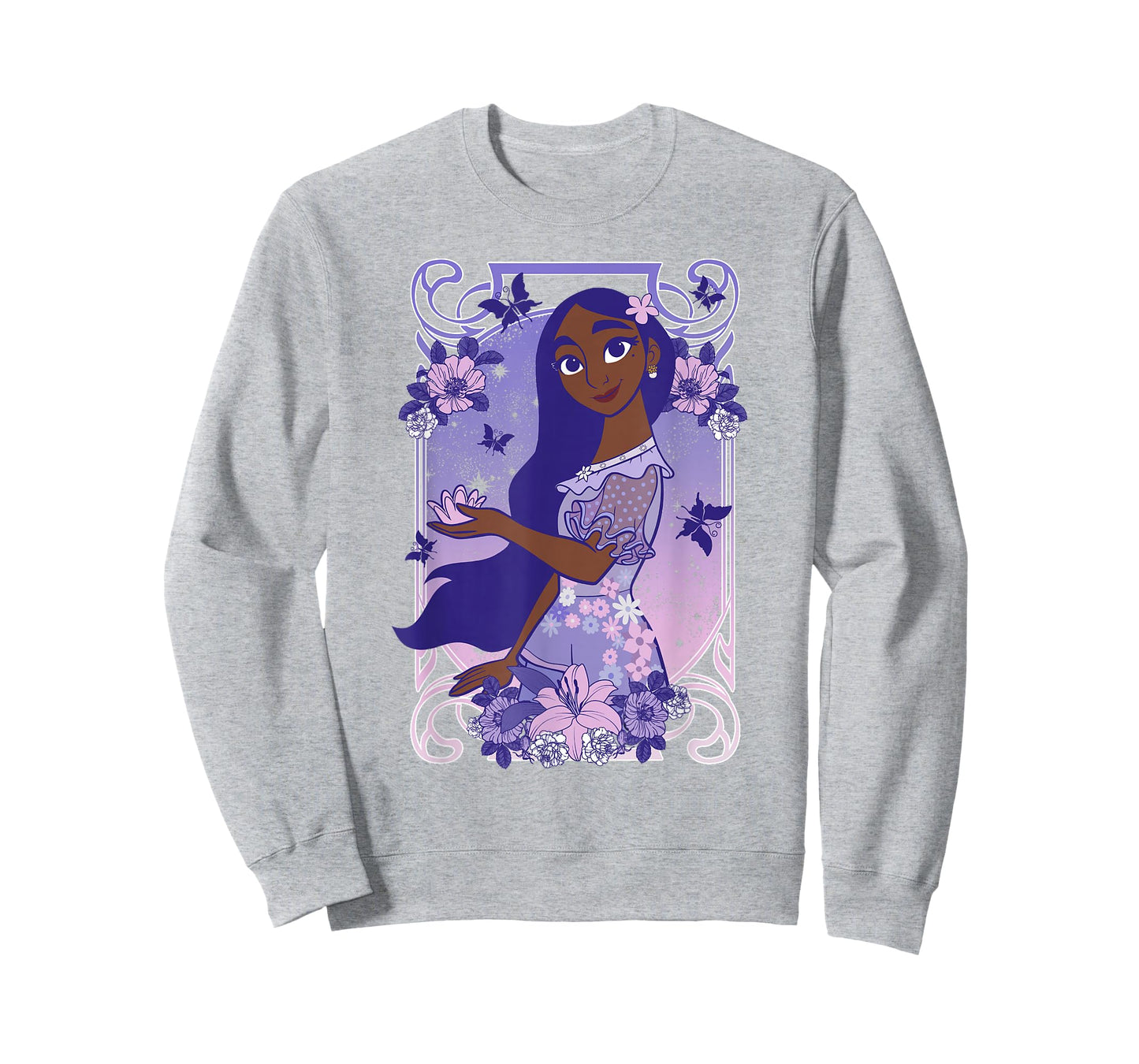 Disney Encanto Isabella Dreamy Floral Portrait T-Shirt Small
