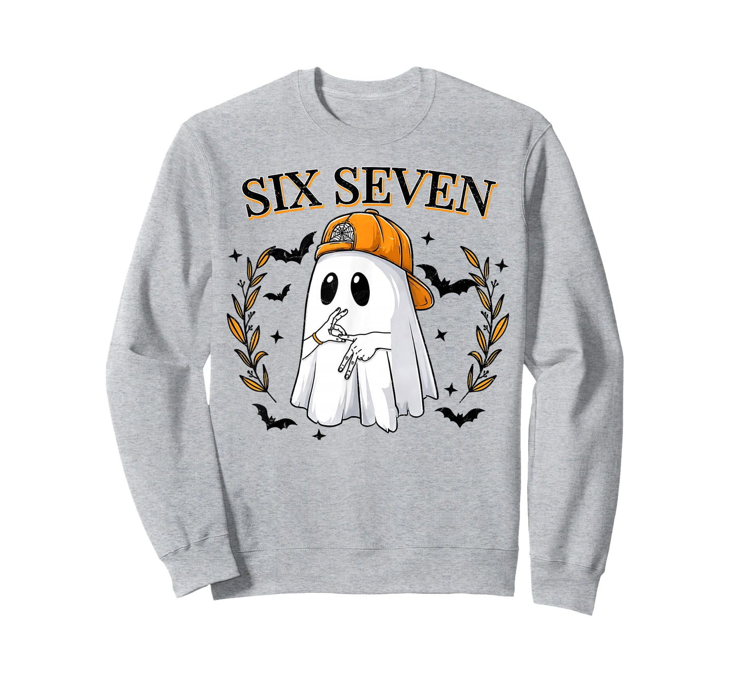 Cool Six Seven 6 7 Ghost Halloween Meme Slang Gen Z Alpha T-Shirt
