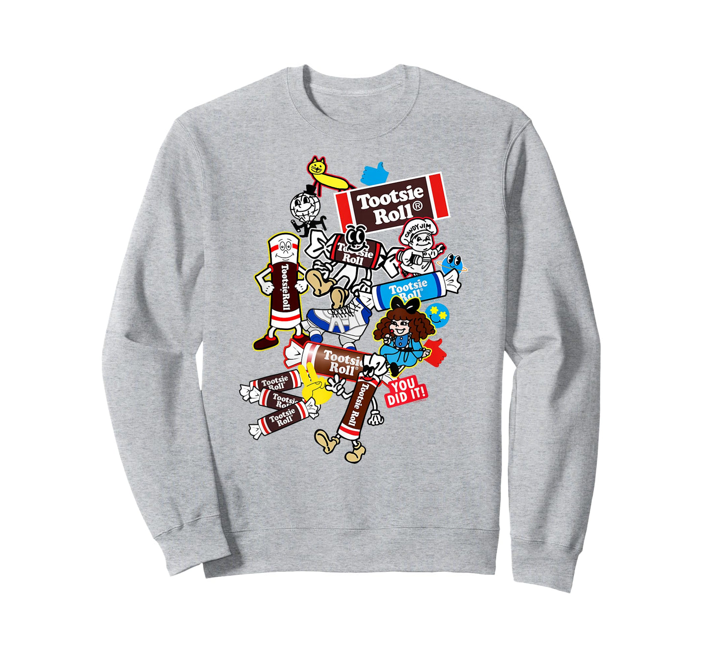 Tootsie Roll History of Tootsie Rolls Stickers Candy T-Shirt