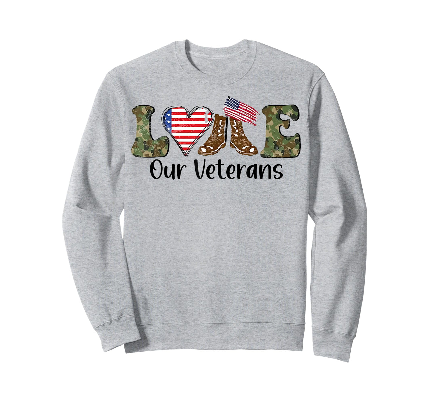 Love Our Veterans US Military Gifts Veterans Day Men Women T-Shirt