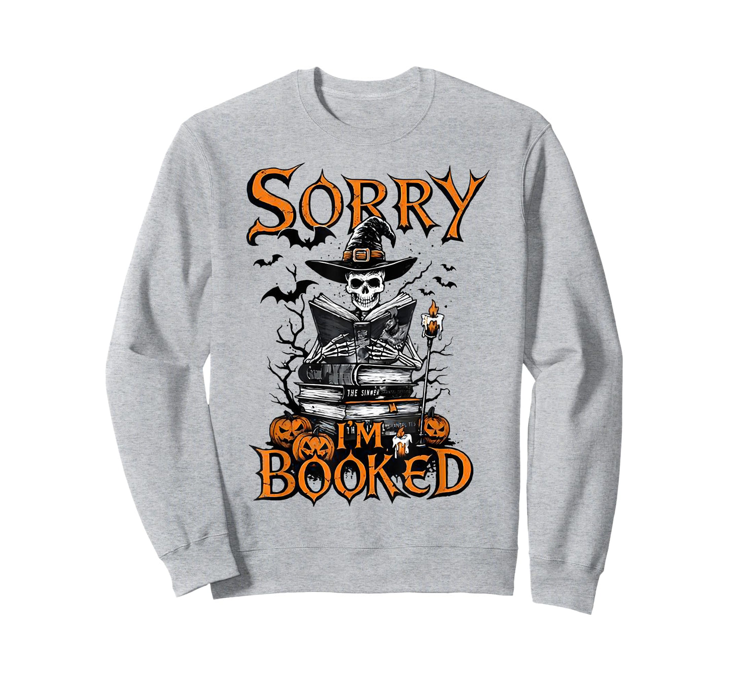 Sorry I'm Booked Halloween - Skeleton Witch Read T-Shirt