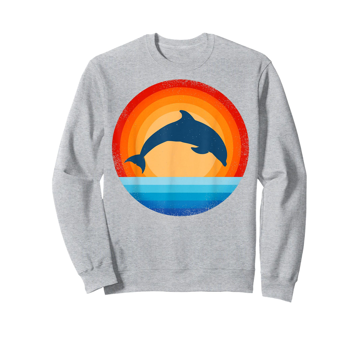 Dolphin Retro Vintage 60s 70s Sunset Sea Animal Men Women T-Shirt