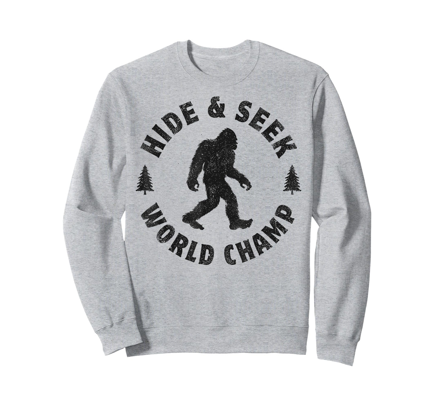 Bigfoot Hide And Seek World Champion Sasquatch Retro Vintage T-Shirt