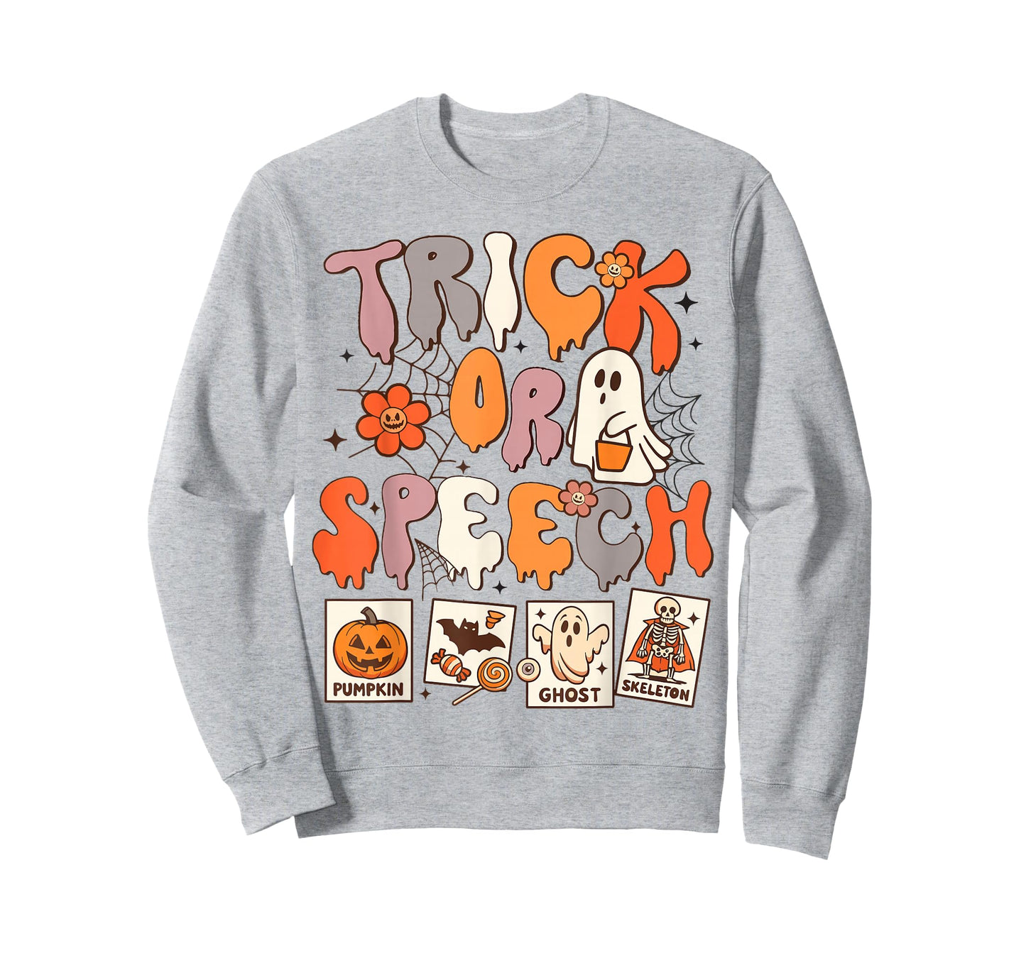 Speech Therapy Halloween Trick Or Speech Boo Ghost T-Shirt
