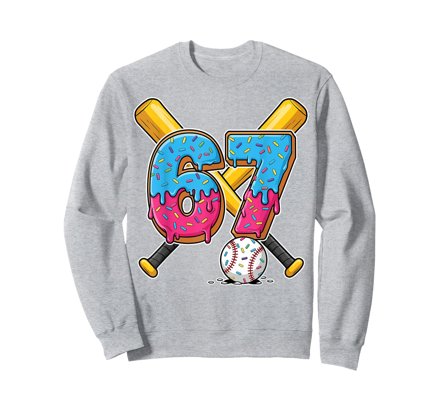 Baseball Drip Number 67 Player 67th Birthday Meme Gen Alpha T-Shirt