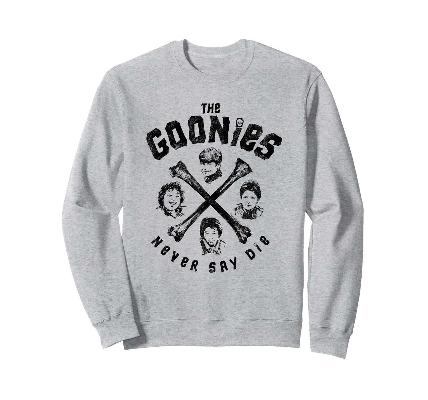 The Goonies Crossbones and Cast Never Say Die Movie T-Shirt