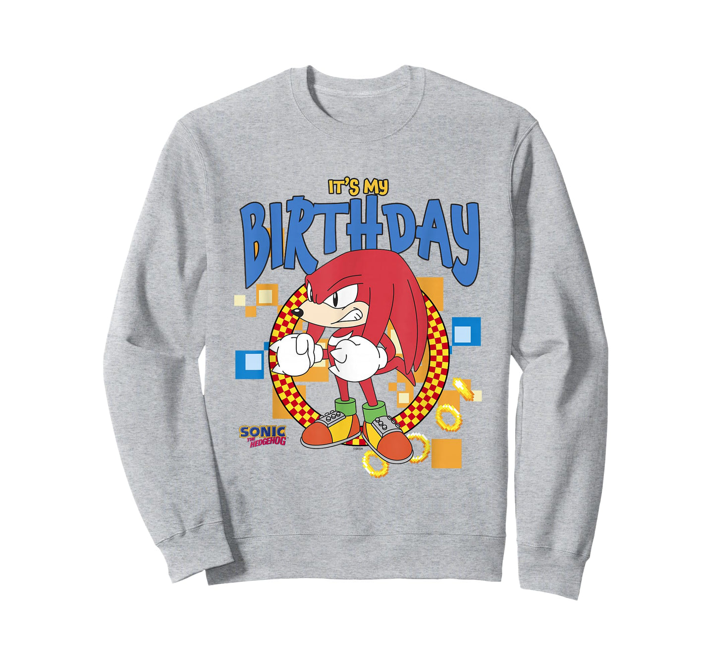 Sonic The Hedgehog Birthday It's My B-Day Knuckles T-Shirt