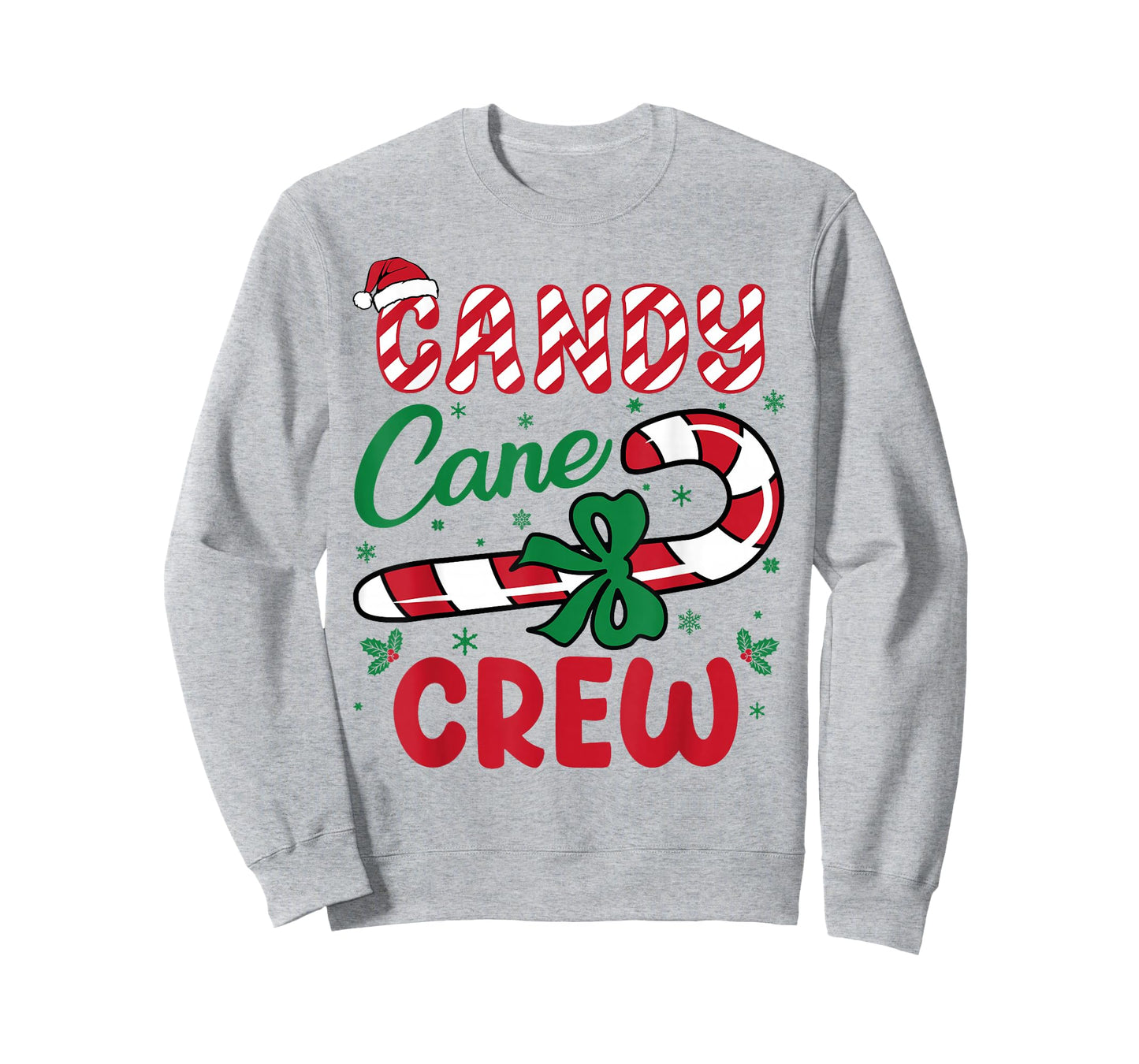 Candy Cane Crew Funny Christmas Holiday Men Women Kids Boys T-Shirt