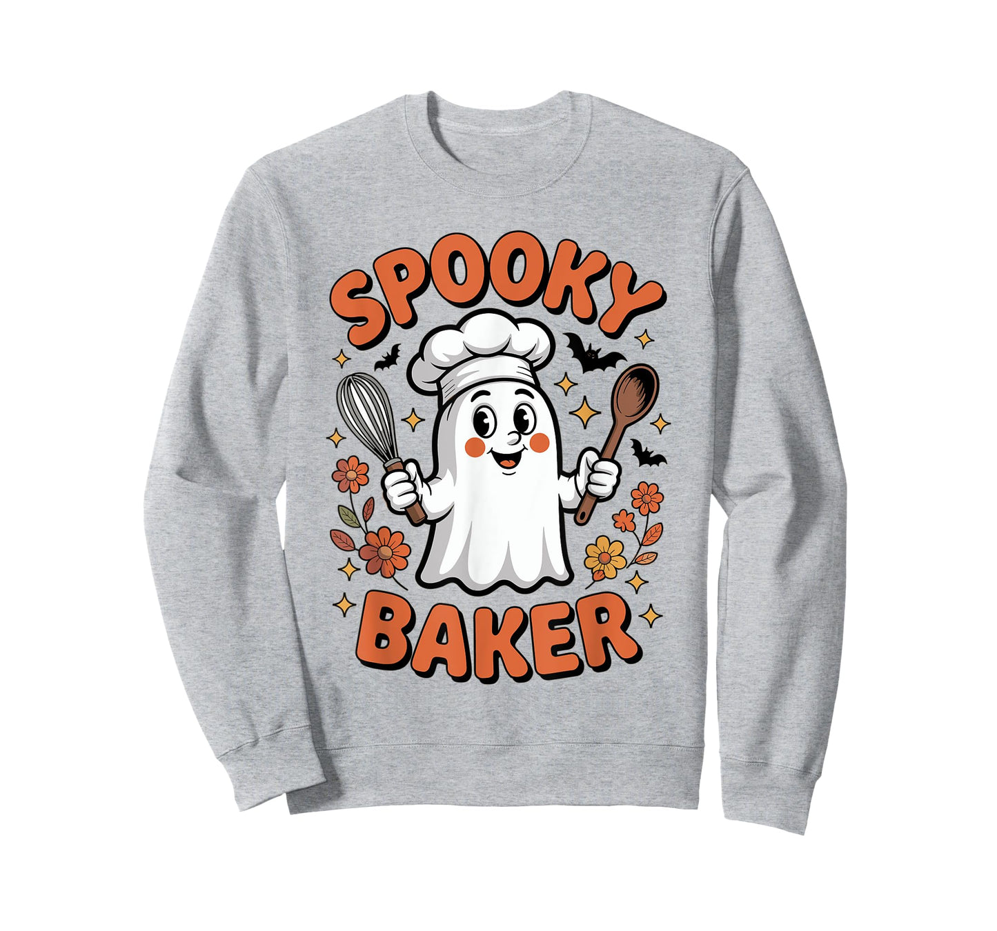 Halloween Baking Costume Spooky Baker Ghost Chef Cooking T-Shirt