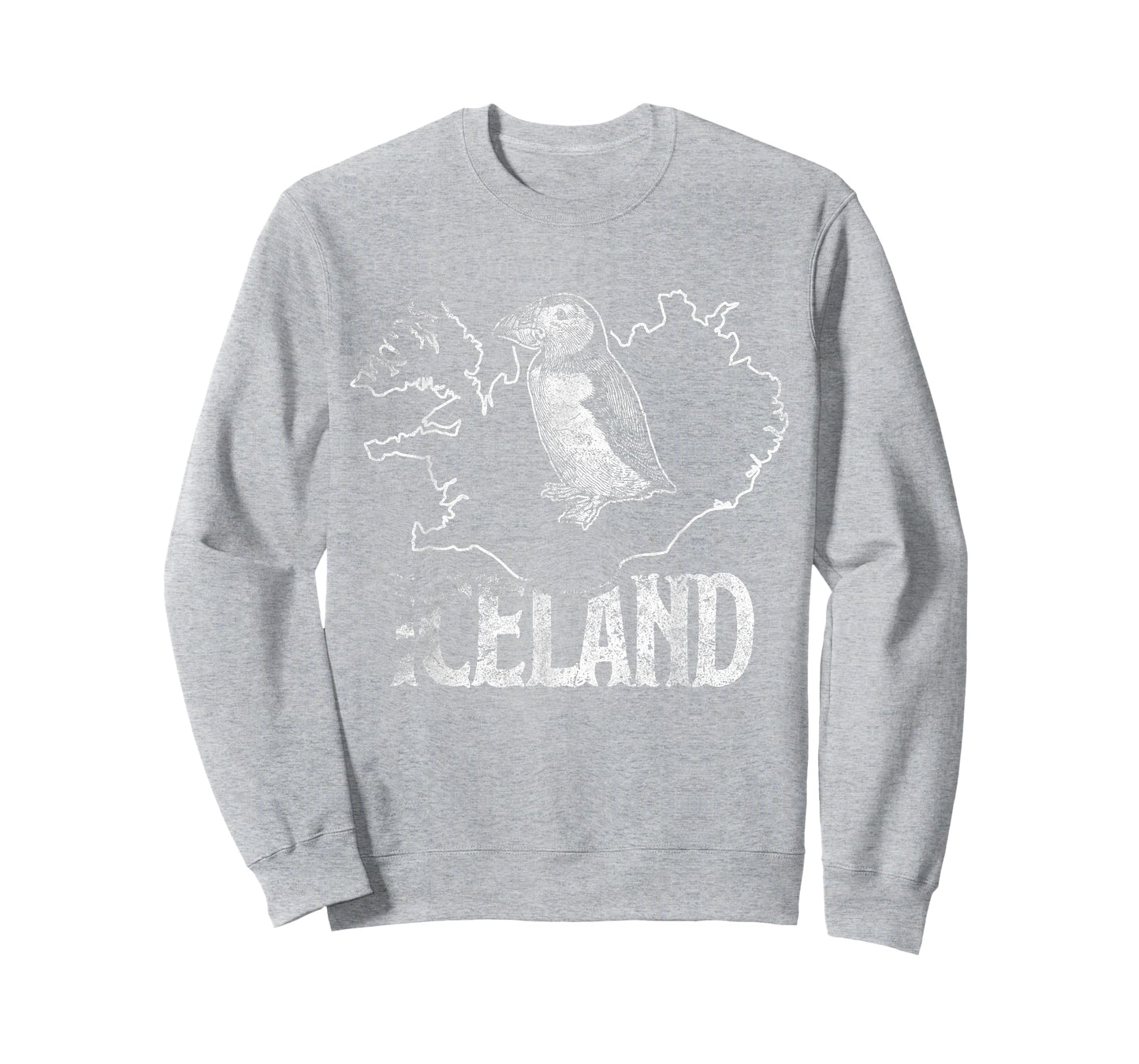 Iceland Map Love Puffins T-Shirt Cute Puffin Gift Kids Tee T-Shirt