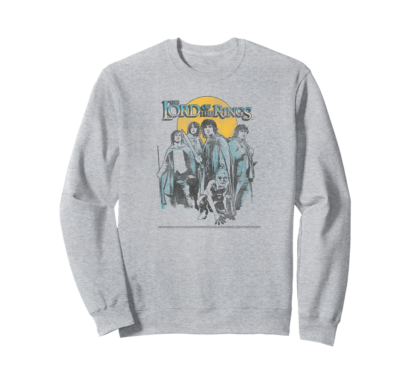 Lord of The Rings Retro Group Sunset Poster T-Shirt