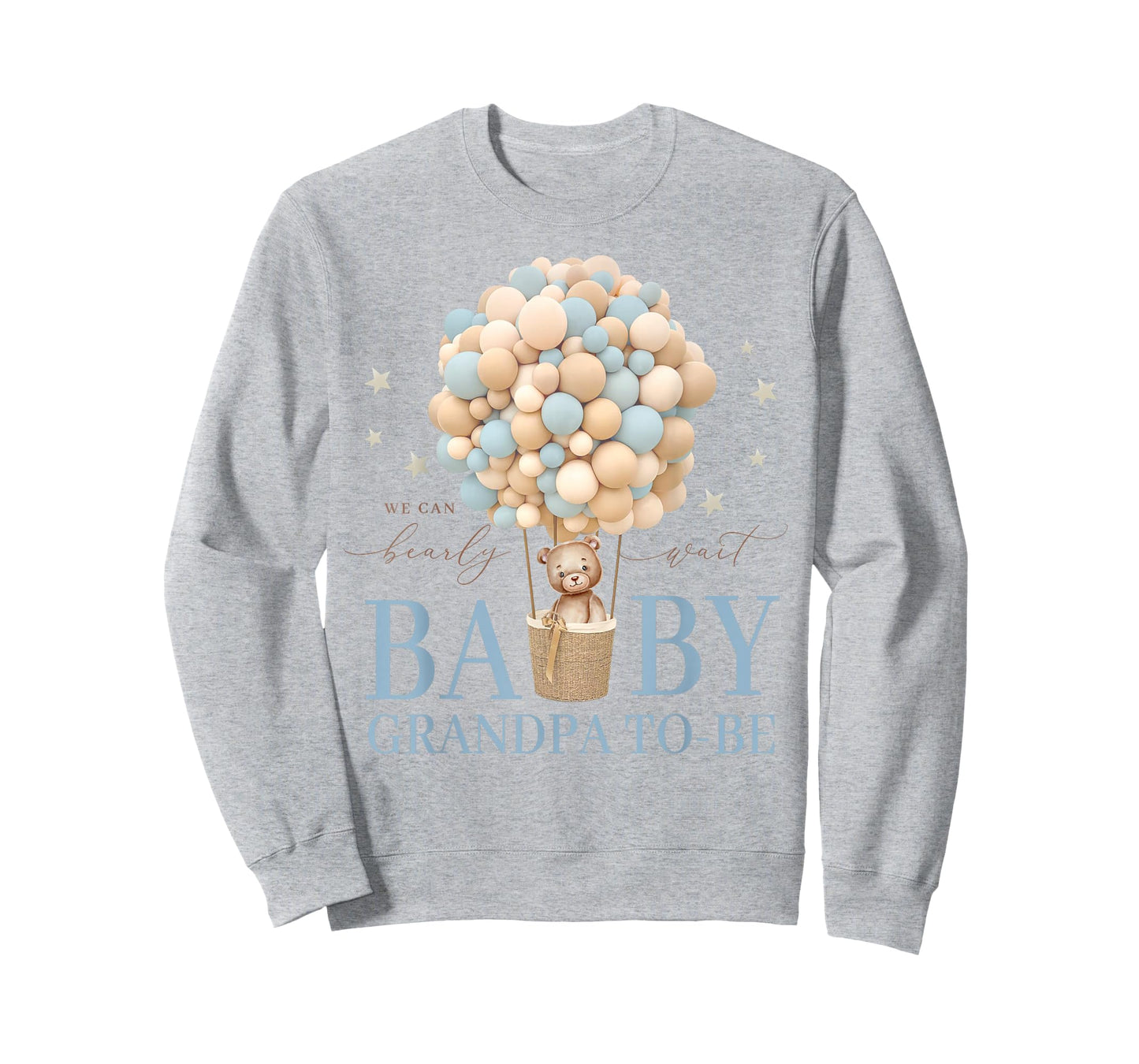 Grandpa We Can Bearly Wait Baby Shower Bear Family Matching T-Shirt