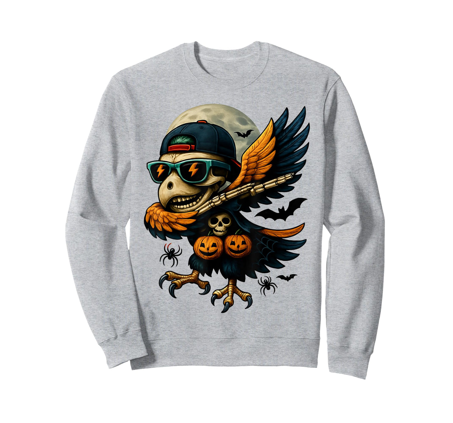 Funny Dabbing Halloween Skeleton Eagle Dancing Skeletons T-Shirt