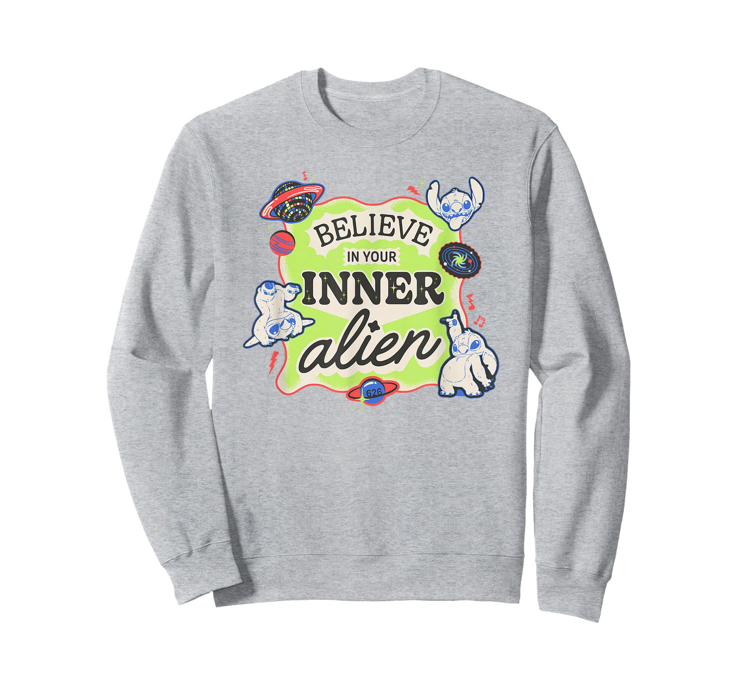 Disney Lilo & Stitch Believe In Your Inner Alien Retro Logo T-Shirt