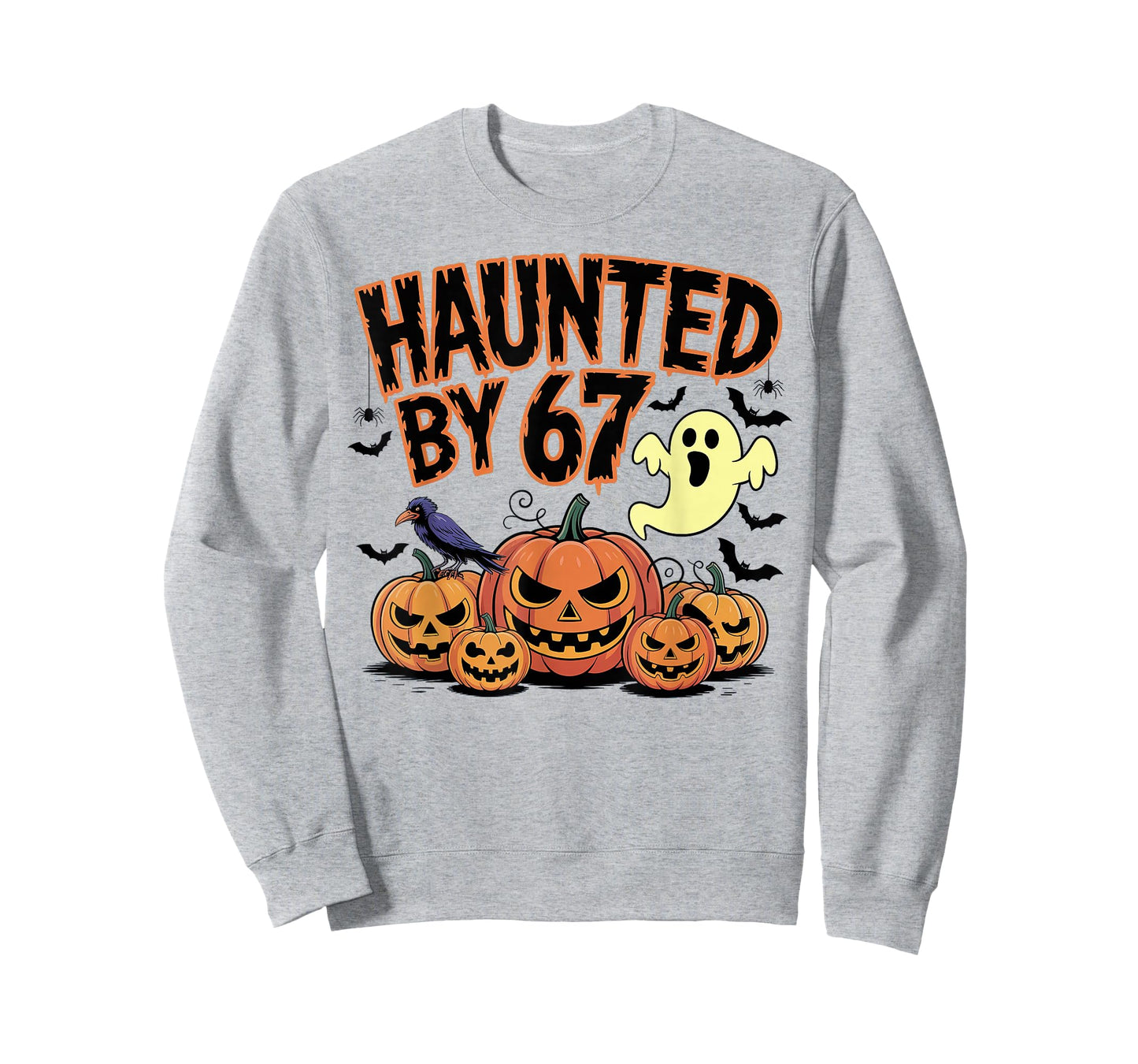 Haunted by 67 Ghost and Pumpkin Halloween T-Shirt