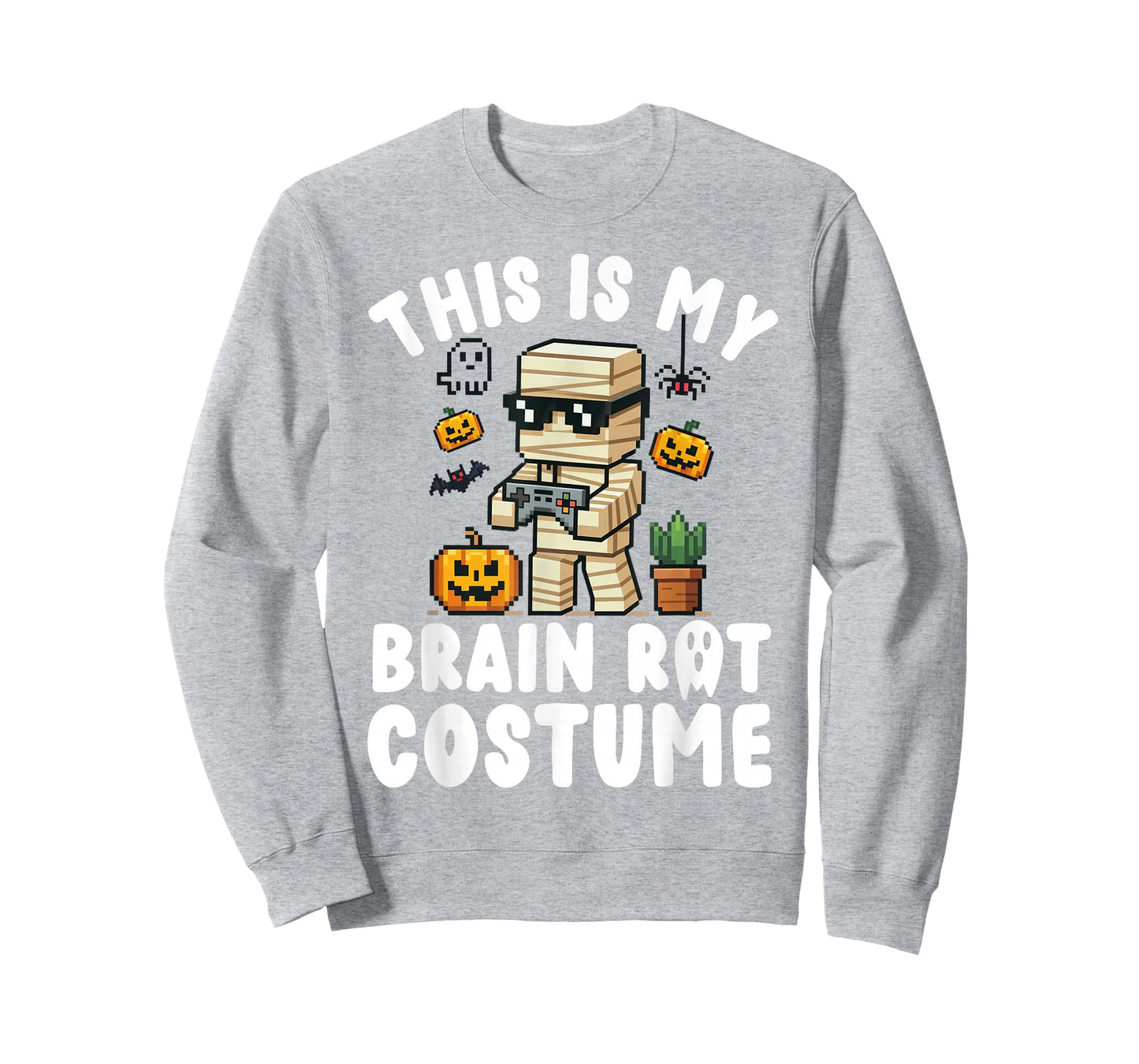 Brain Rot Halloween Shirt Costume Kids Brainrot Gamer T-Shirt