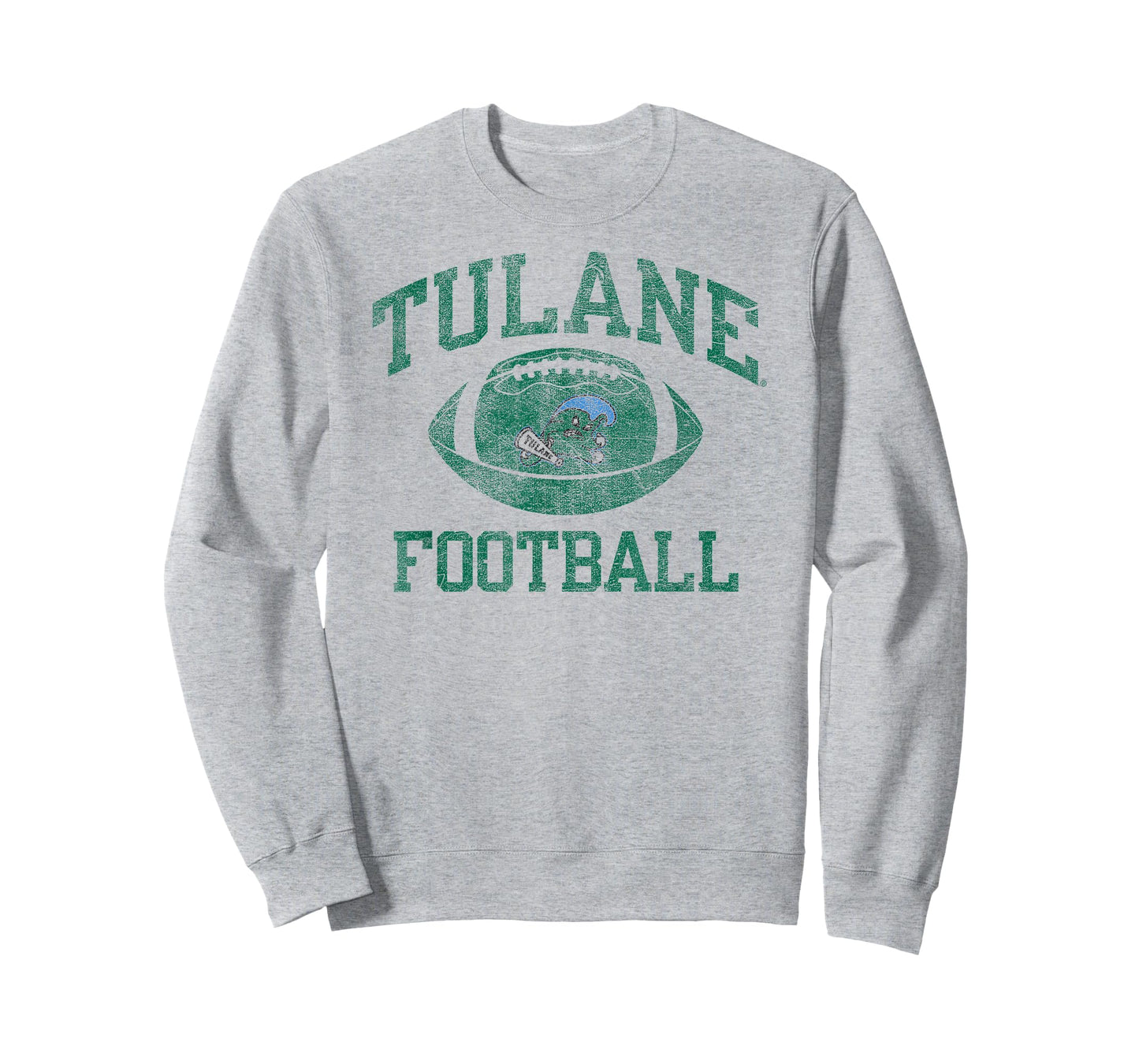 Tulane Green Wave Football Intensity Vintage White T-Shirt