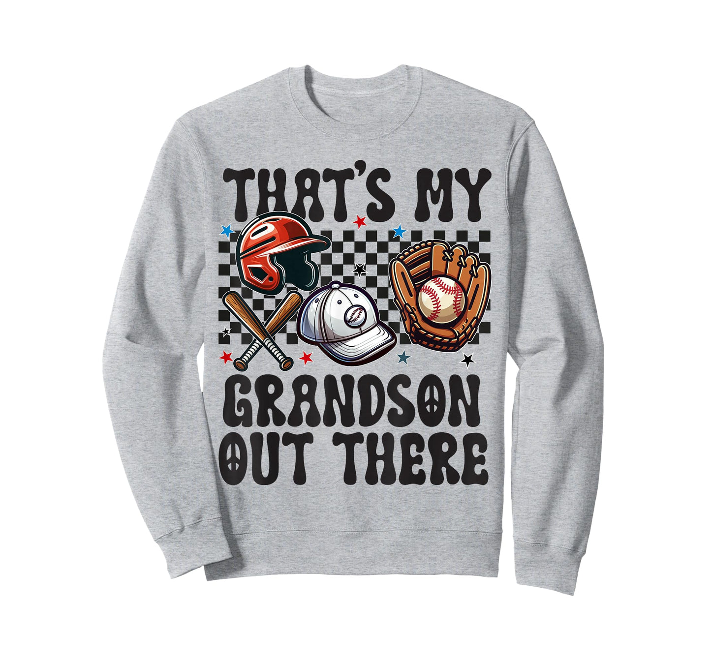 That's My Grandson Out There Baseball For Grandpa Grandma T-Shirt