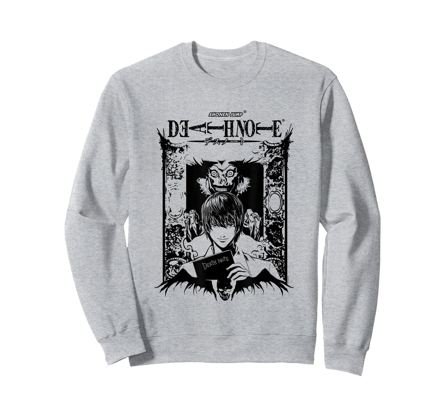 Death Note Light and Ryuk in Ornate Frame Anime T-Shirt