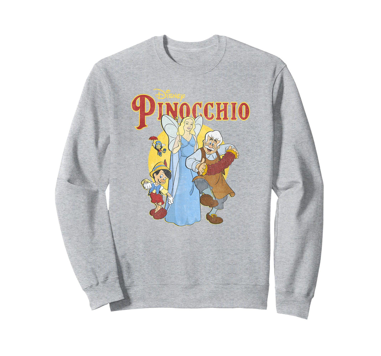 Disney Pinocchio Vintage Classic Group Movie Poster T-Shirt