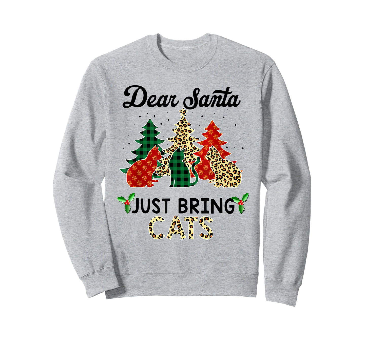 dear santa just bring cats christmas T-Shirt