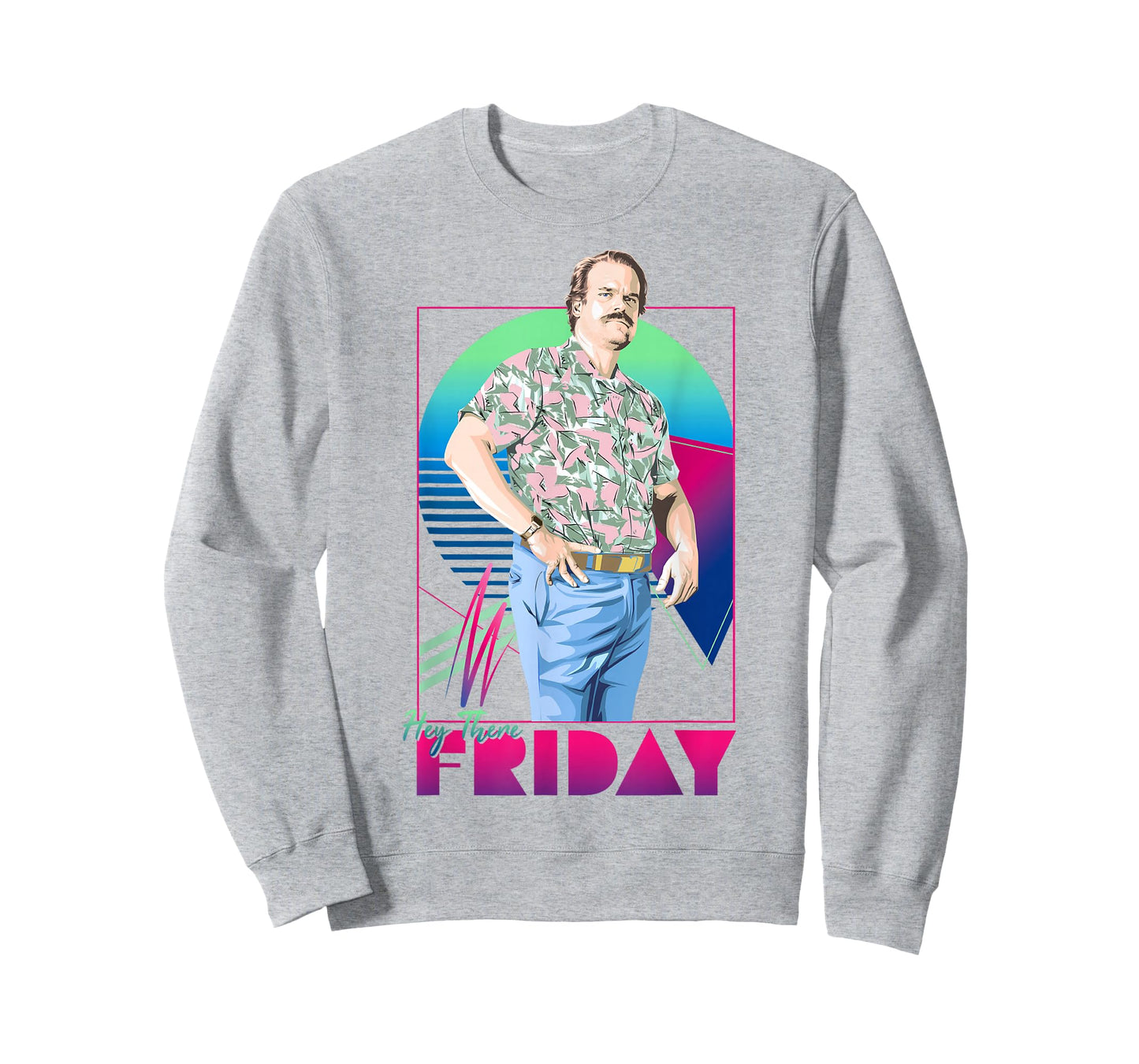 Stranger Things Jim Hopper Hey There Friday Dad Vibes T-Shirt