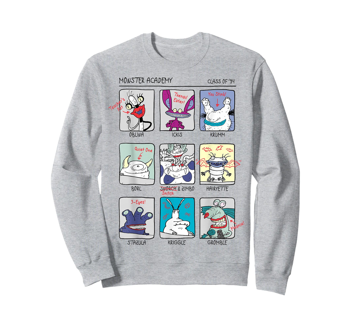 Aaahh!!! Real Monsters Yearbook Photos Page T-Shirt