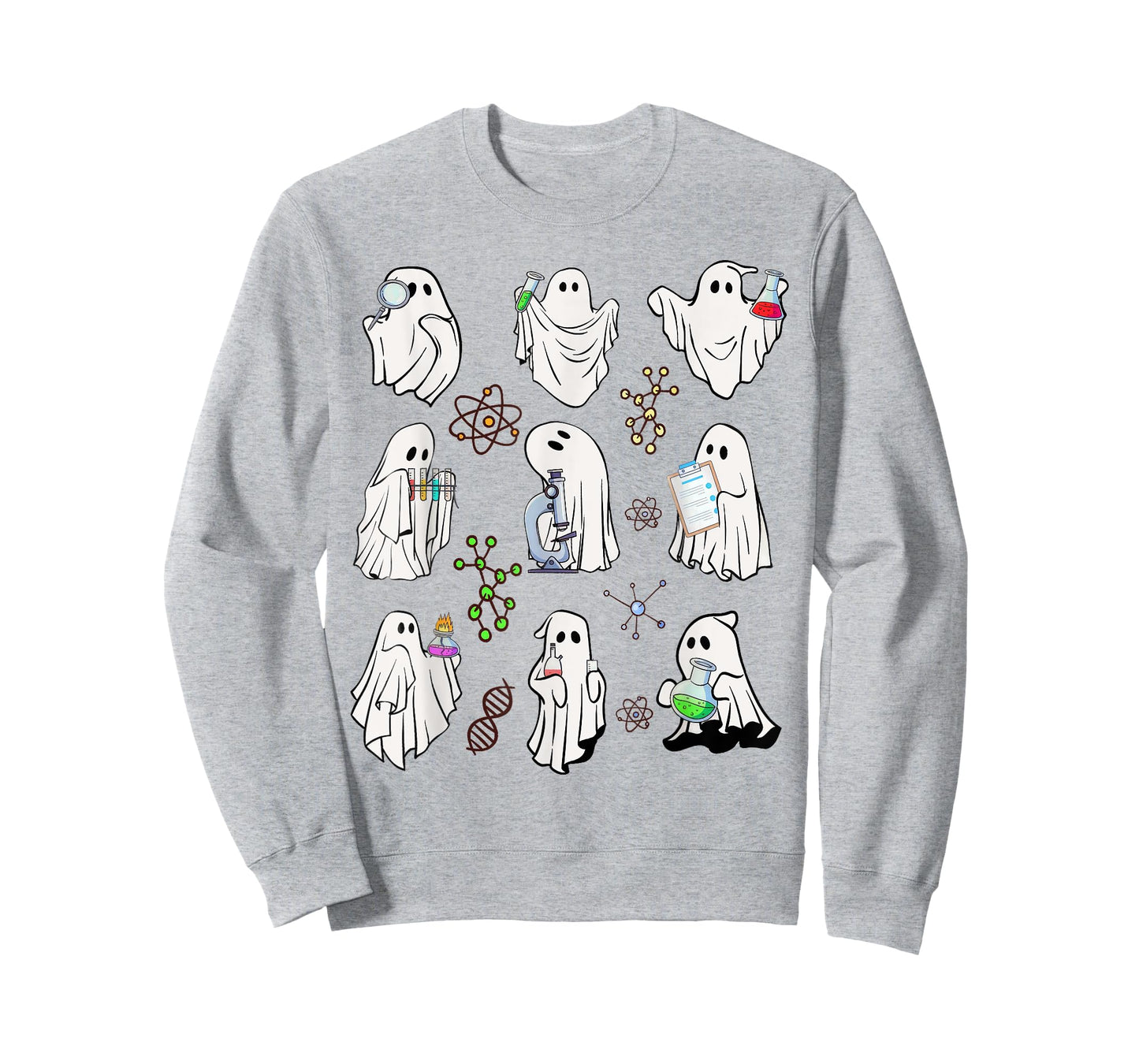 Ghost Science Teacher Chemistry Laboratory Halloween Costume T-Shirt