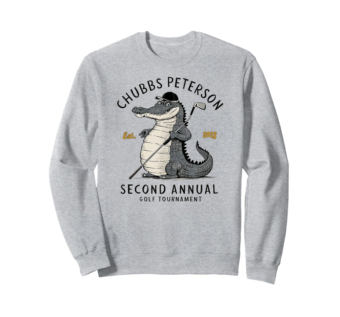Sporty GolfGator Brands Chubbs Peterson Golf Tournament 2023 2nd Annual Unisex-Adults White Short Sleeve Classic Fit T-Shirt