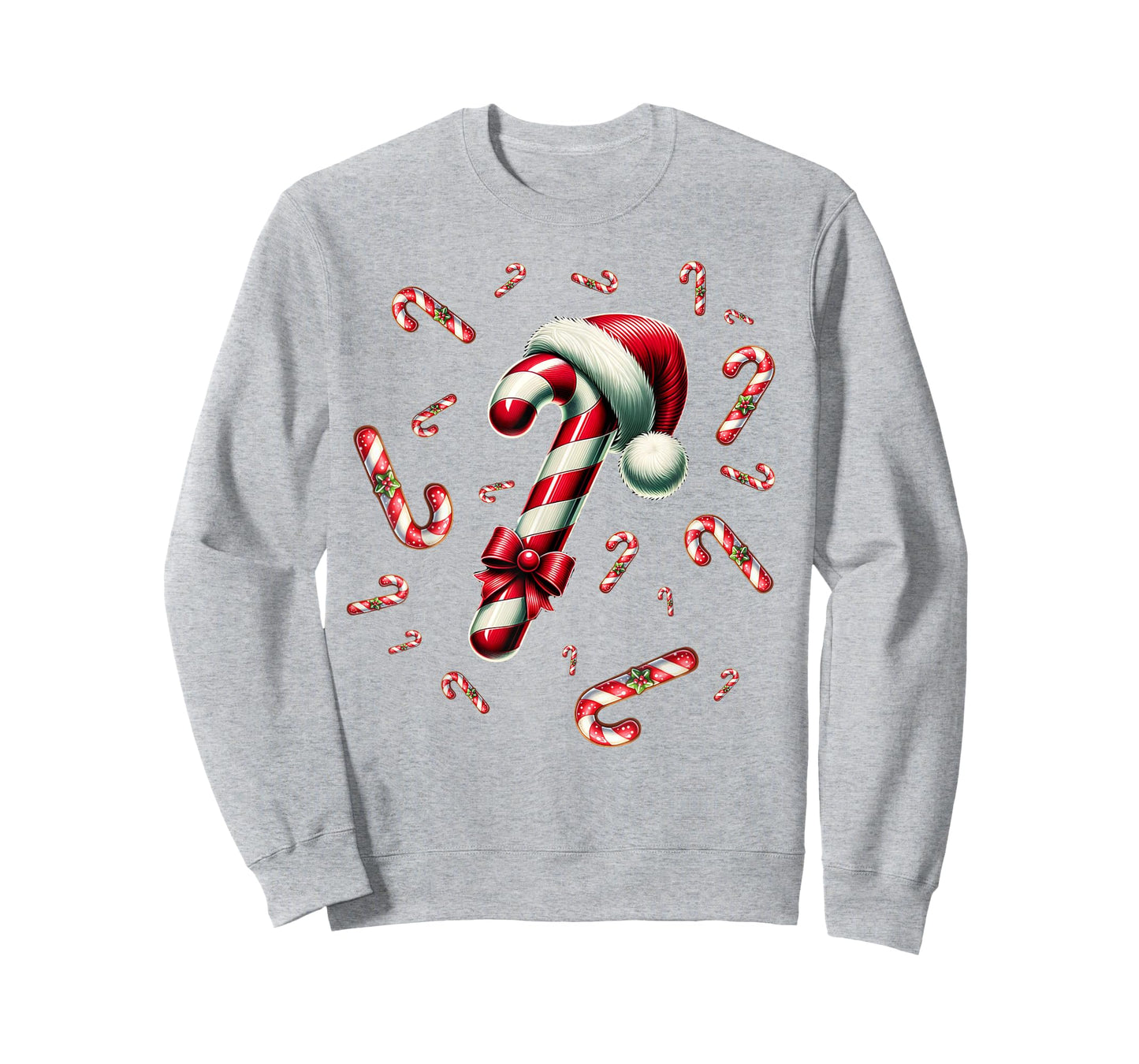 Christmas Candy Cane Crew Lights Red and White Candy Costume T-Shirt