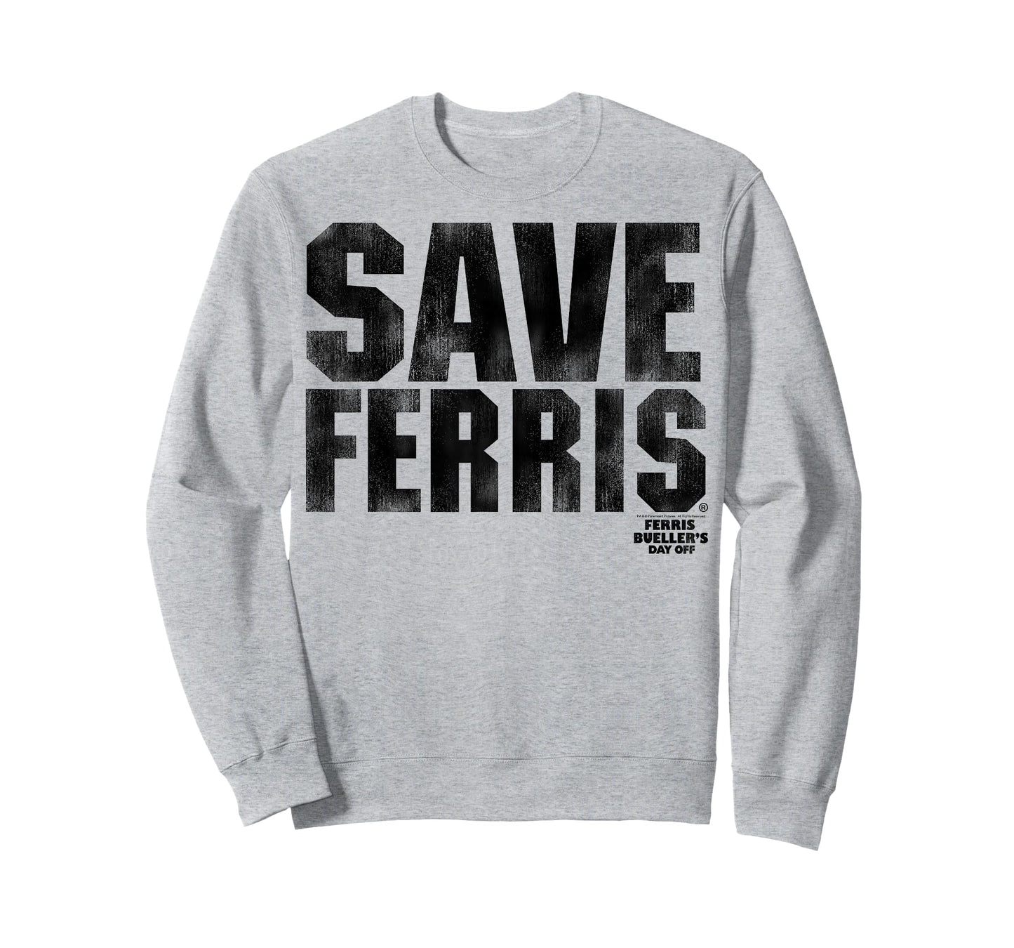 Ferris Bueller's Day Off Save Ferris Bold Black Type Graphic T-Shirt