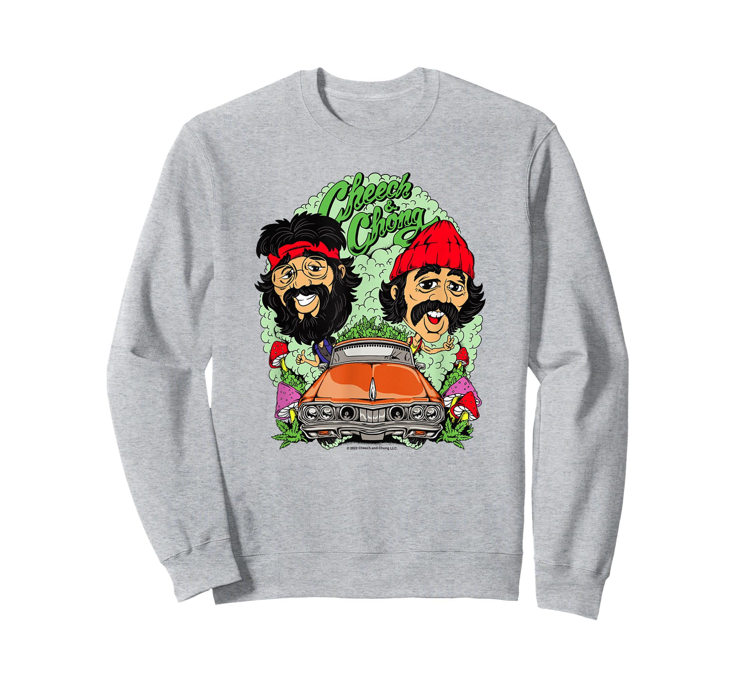 Cheech & Chong Driving Having A Trip Cartoon Style T-Shirt