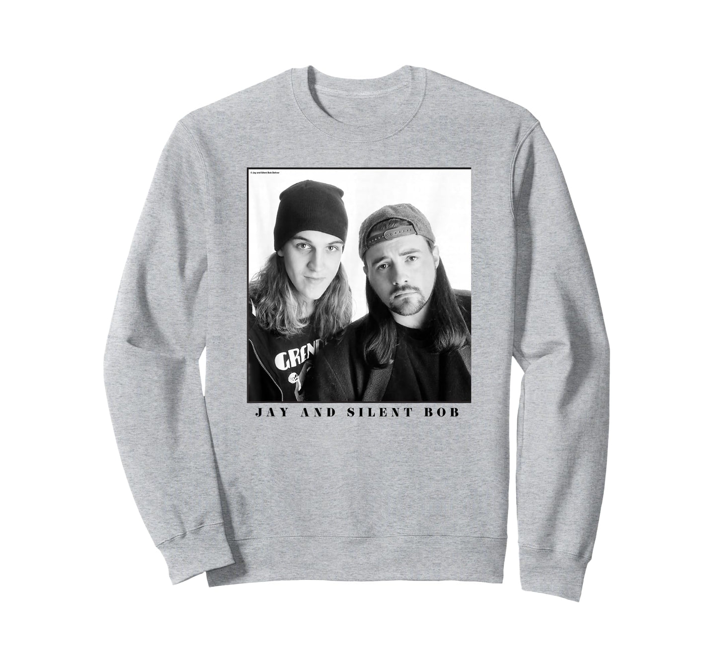 Jay & Silent Bob Boxed Up Simple Black & White Portrait T-Shirt