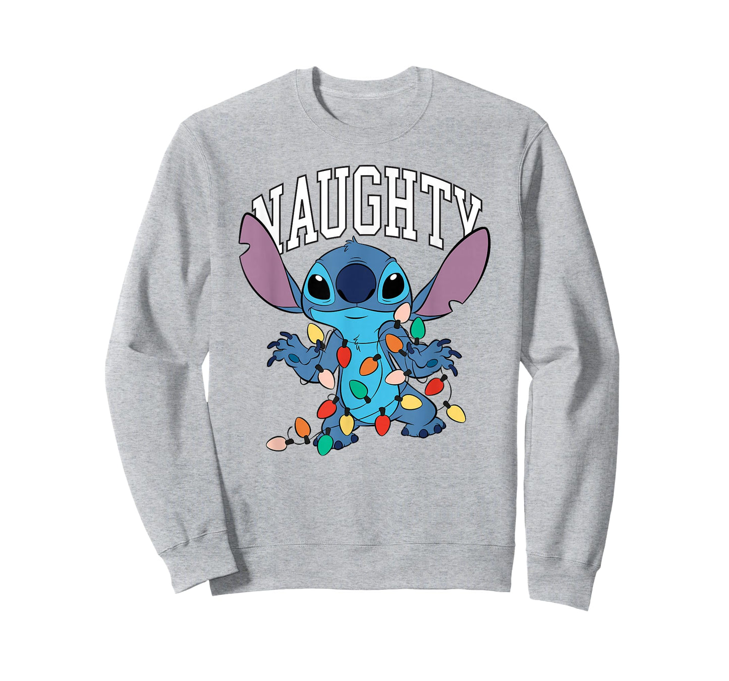 Disney Lilo & Stitch Christmas Naughty Boy with Xmas Lights T-Shirt