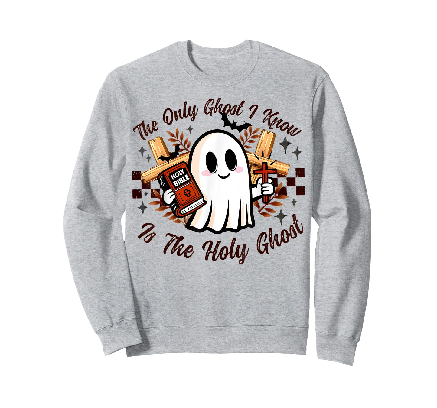The Only Ghost I Know Is The Holy Ghost Halloween Boo Bible T-Shirt