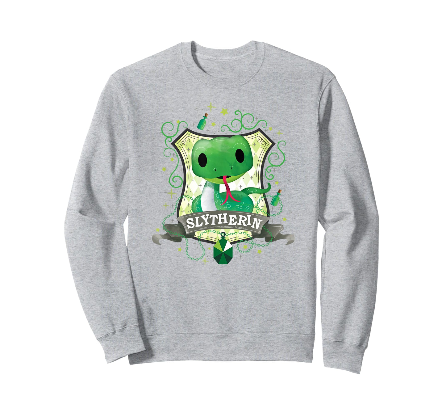 Harry Potter Watercolor Slytherin Crest T-Shirt