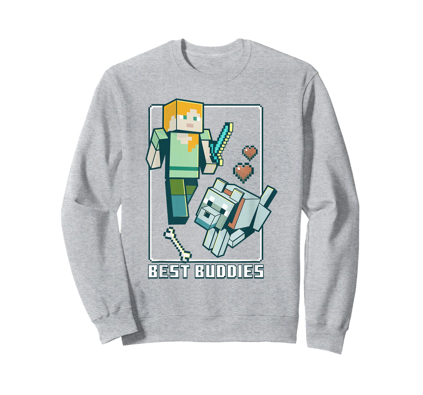 Minecraft Alex and Wolf Best Buddies T-Shirt