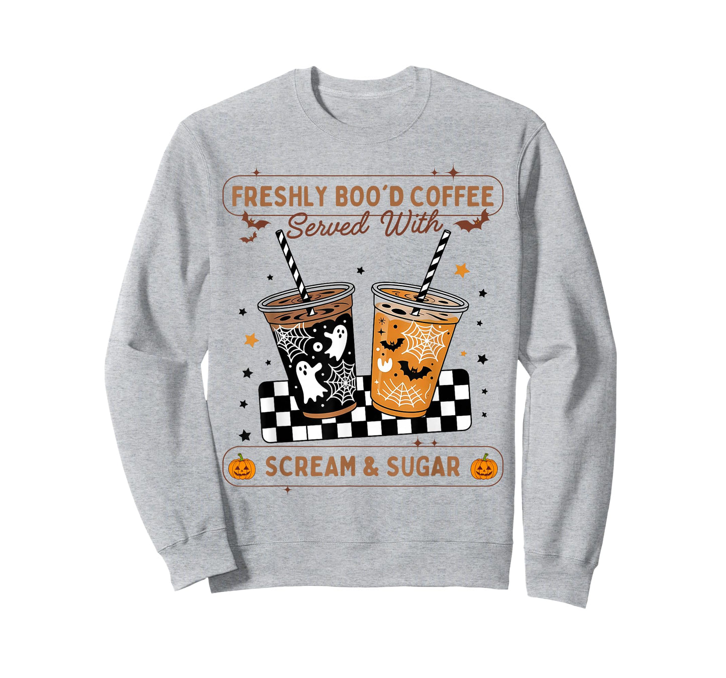 Funny Freshly Boo'd Coffee Spooky Halloween Ghost Barista T-Shirt