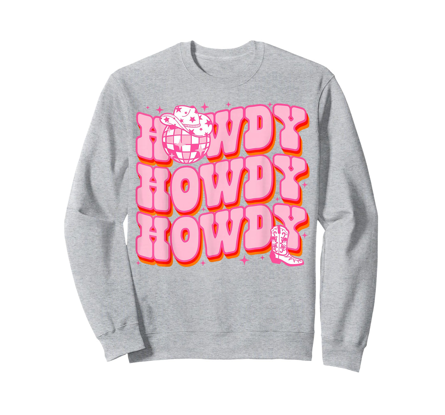 Howdy Southern Western Girl Country Rodeo Pink Cowgirl Disco T-Shirt