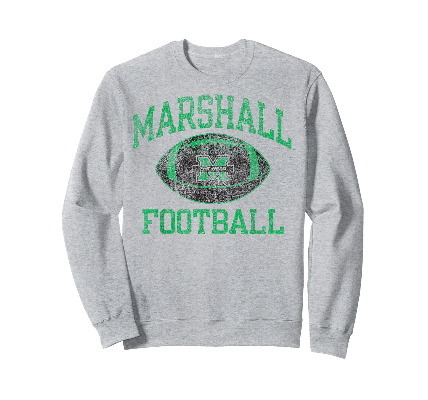 Marshall Thundering Herd Football Intensity White T-Shirt