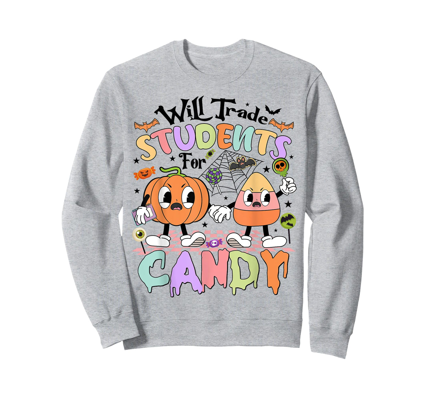 Funny Candy Halloween Teacher Will Trade Students For Candy T-Shirt
