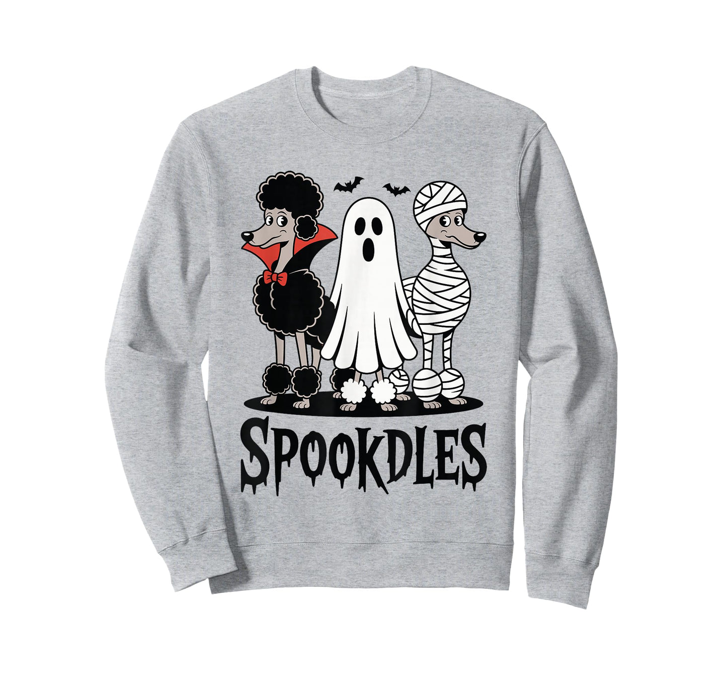 Spookdles Funny Halloween Poodle Costume Pun Dog Lover T-Shirt